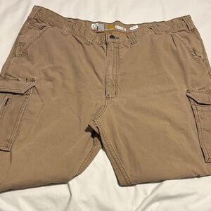 Carhartt Force ~ Men’s 44x30 Cargo Work Pants Relaxed Fit Khaki Tan
